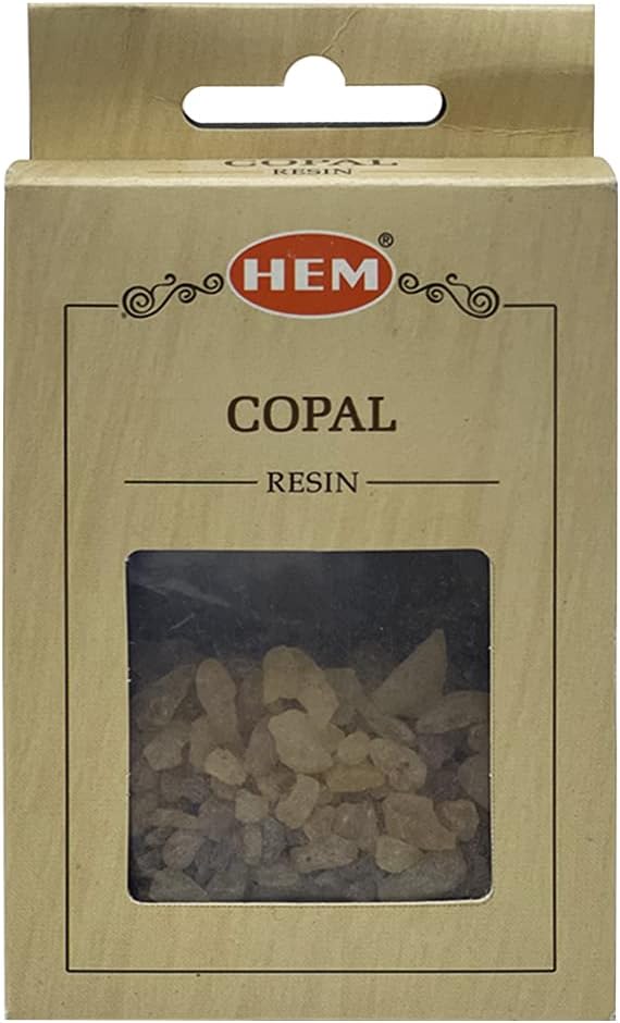 Hem Copal Incense Resin Natural Tree Sap Gum for Spiritual Rituals and Smudging - 30g Pack