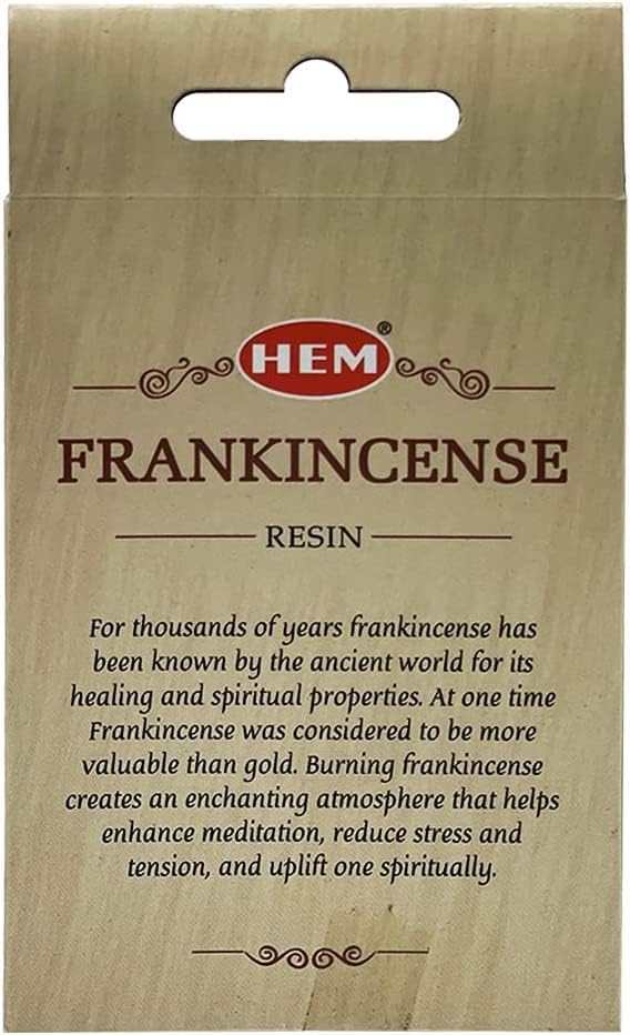 Hem Frankincense Incense Resin Natural Tree Sap Gum for Spiritual Rituals and Smudging - 30g Pack