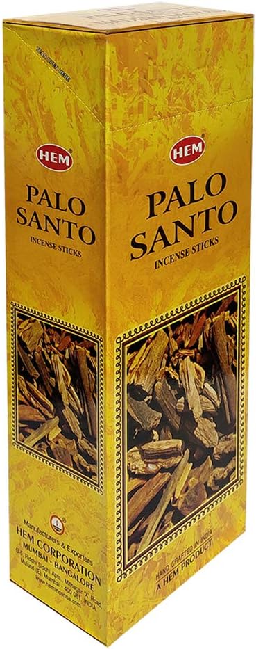 Hem Palo Santo Incense Sticks - 120 Sticks Pack - Incienso Agarbatti Sahumerio