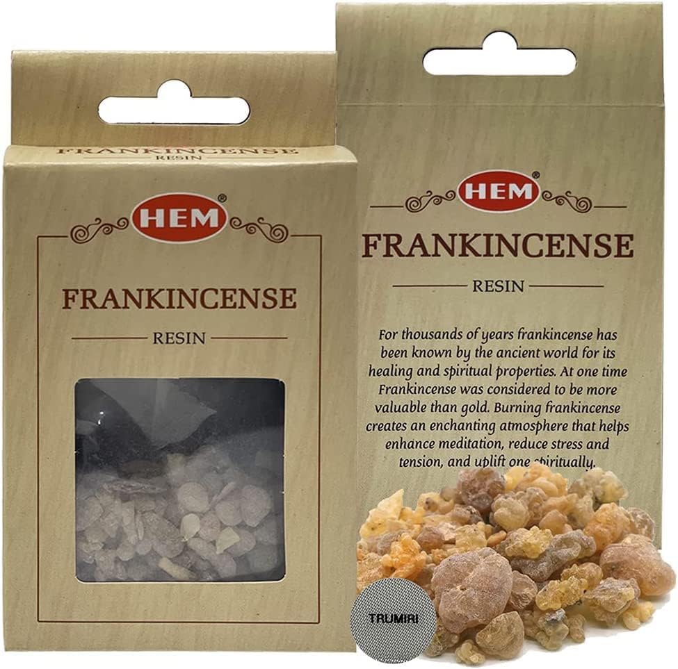 Hem Frankincense Incense Resin Natural Tree Sap Gum for Spiritual Rituals and Smudging - 30g Pack