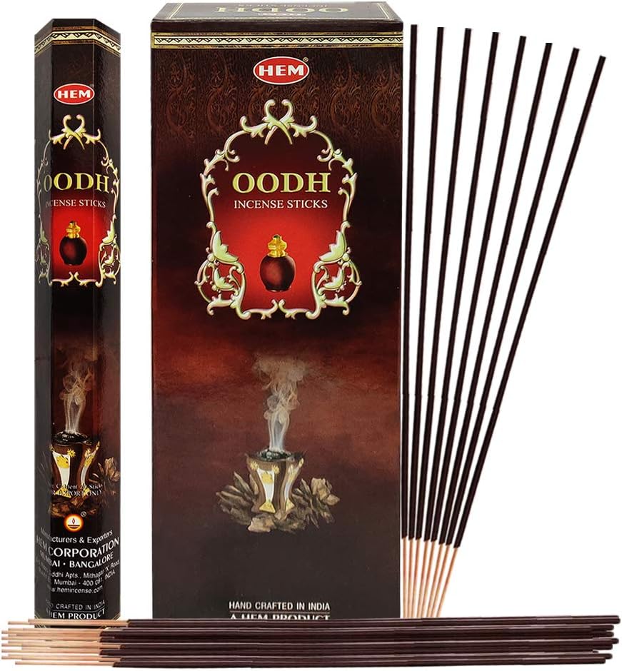 Hem Oud Incense Sticks - 120 Sticks Pack - Incienso Agarbatti Sahumerio