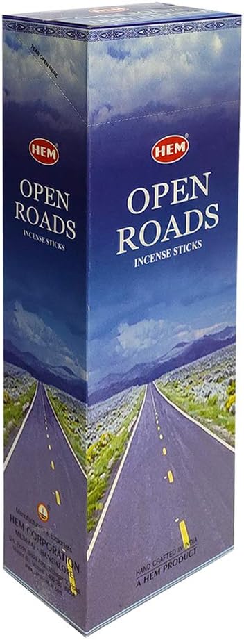 Hem Open Roads Incense Sticks - 120 Sticks Pack - Incienso Agarbatti Sahumerio