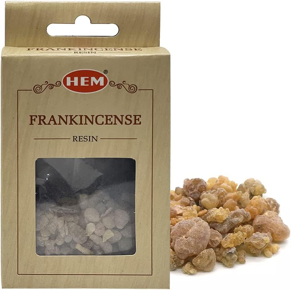 Hem Frankincense Incense Resin Natural Tree Sap Gum for Spiritual Rituals and Smudging - 30g Pack