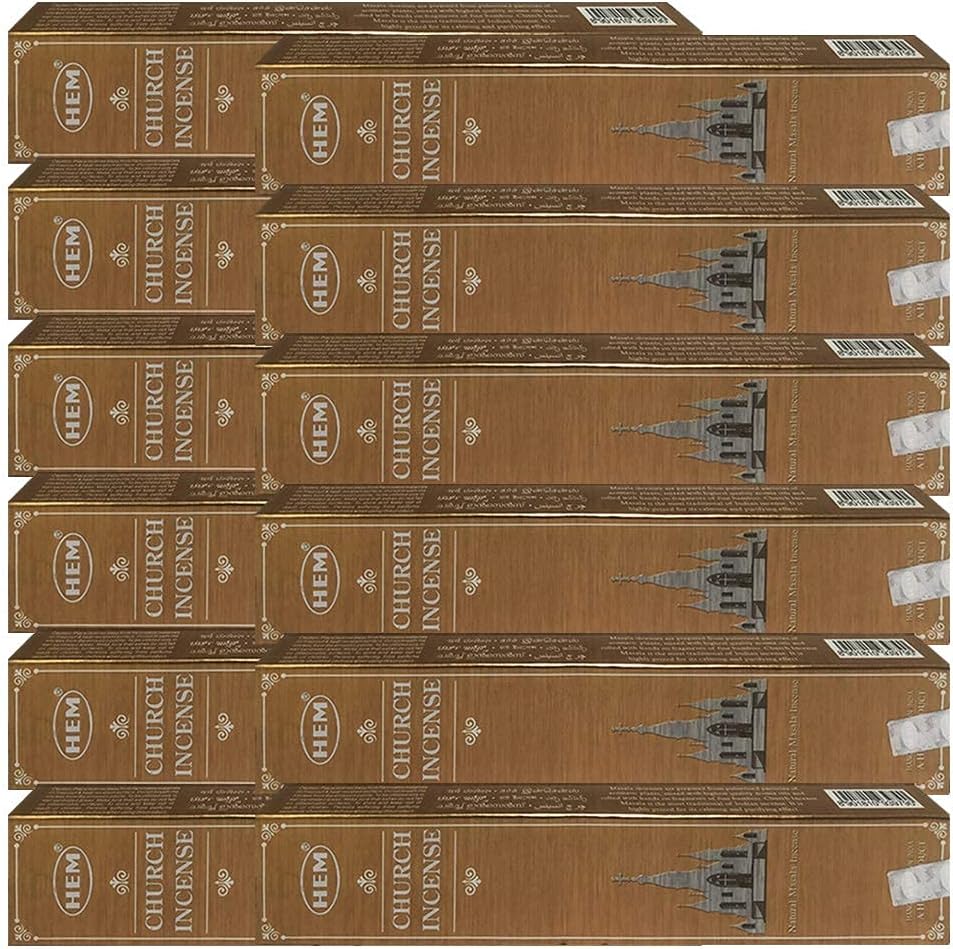 Hem Church Incense Sticks - 180 Sticks Pack - Incienso Agarbatti Sahumerio