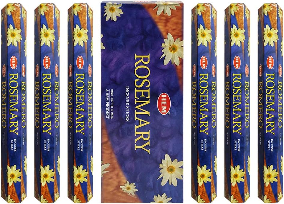 Hem Rosemary Incense Sticks - 120 Sticks Pack - Incienso Agarbatti Sahumerio