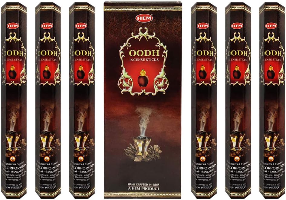 Hem Oud Incense Sticks - 120 Sticks Pack - Incienso Agarbatti Sahumerio