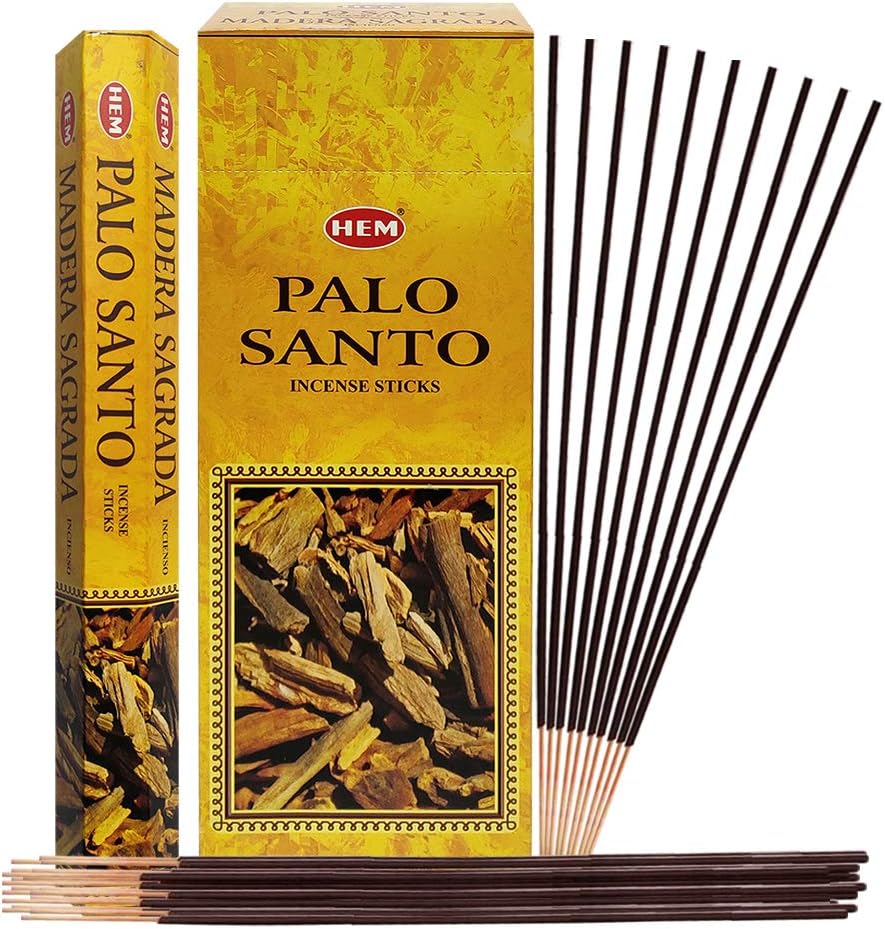 Hem Palo Santo Incense Sticks - 120 Sticks Pack - Incienso Agarbatti Sahumerio