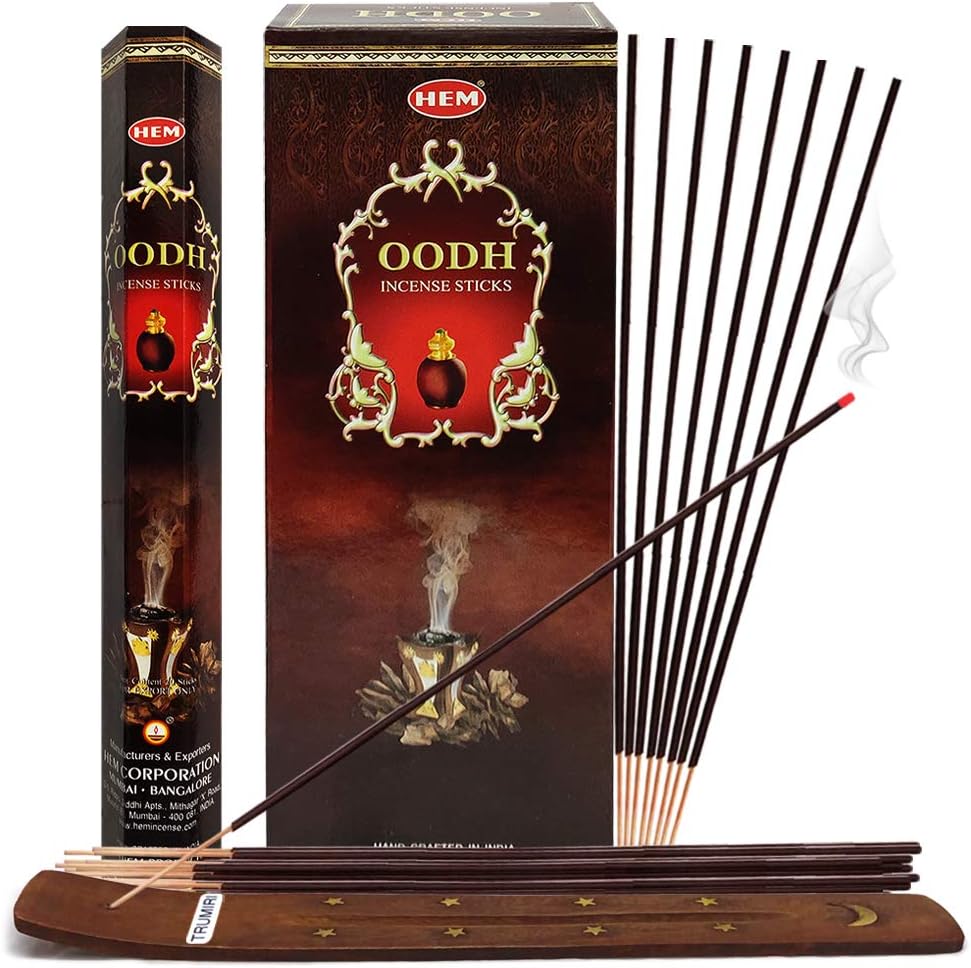 Hem Oud Incense Sticks - 120 Sticks Pack - Incienso Agarbatti Sahumerio