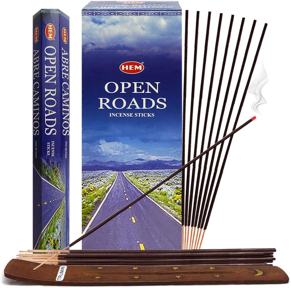 Hem Open Roads Incense Sticks - 120 Sticks Pack - Incienso Agarbatti Sahumerio