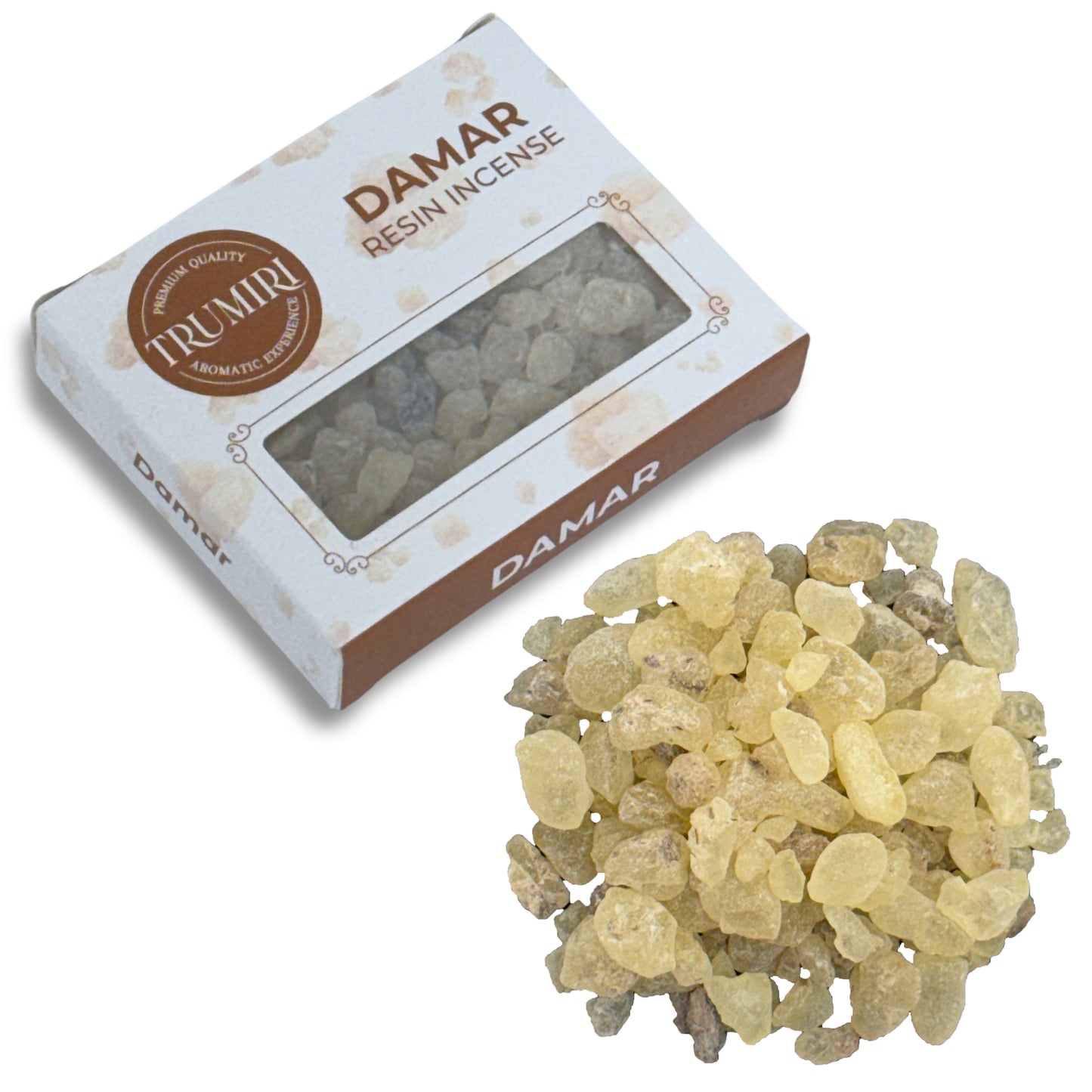 Damar Resin aka White Copal Incense Natural Tree Gum Sap for Spiritual Rituals Smudging - 30g Pack