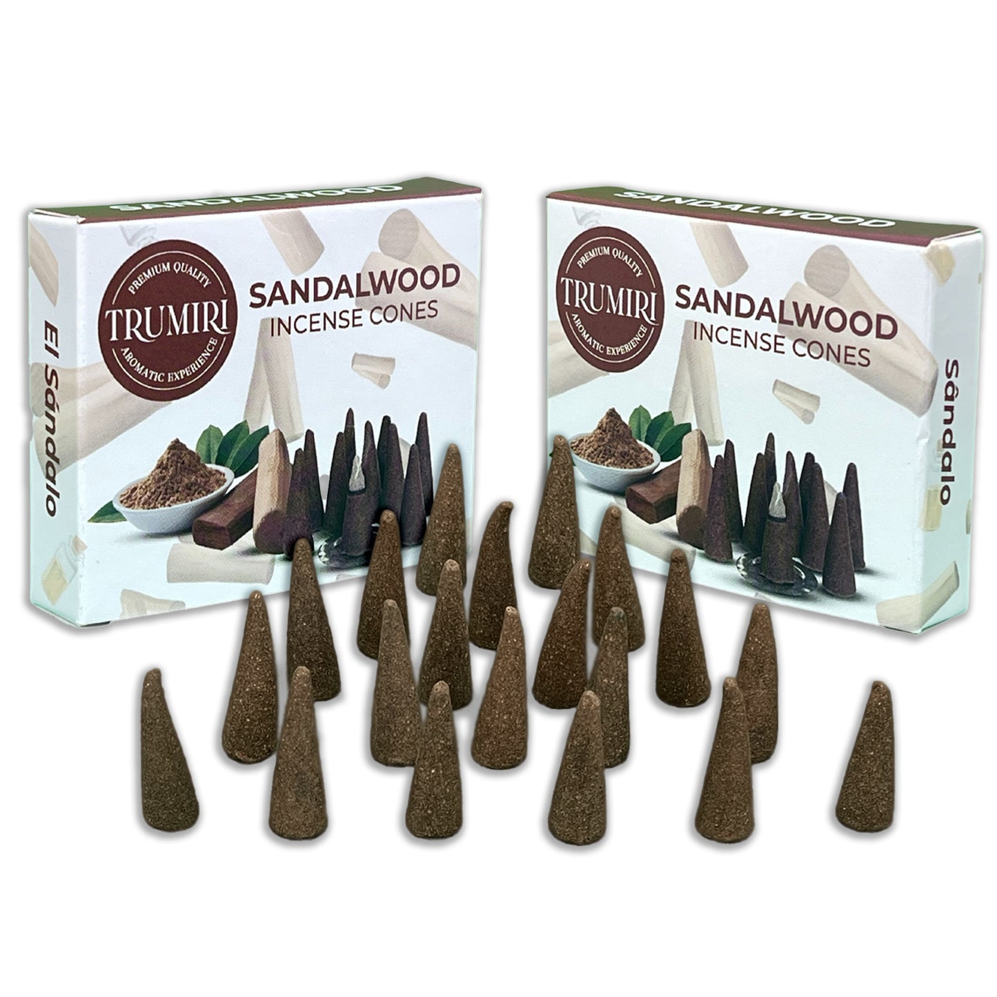 Trumiri Incense Cones Twin Packs - 2 Packs of 10 Cones - Total 20 Cones