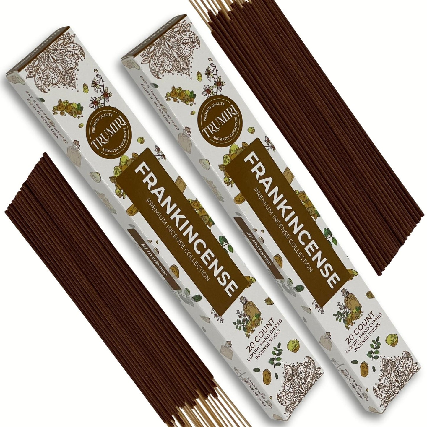 Trumiri Incense Sticks Twin Packs - 2 Packs of 20 Sticks - Total 40 Incense Sticks