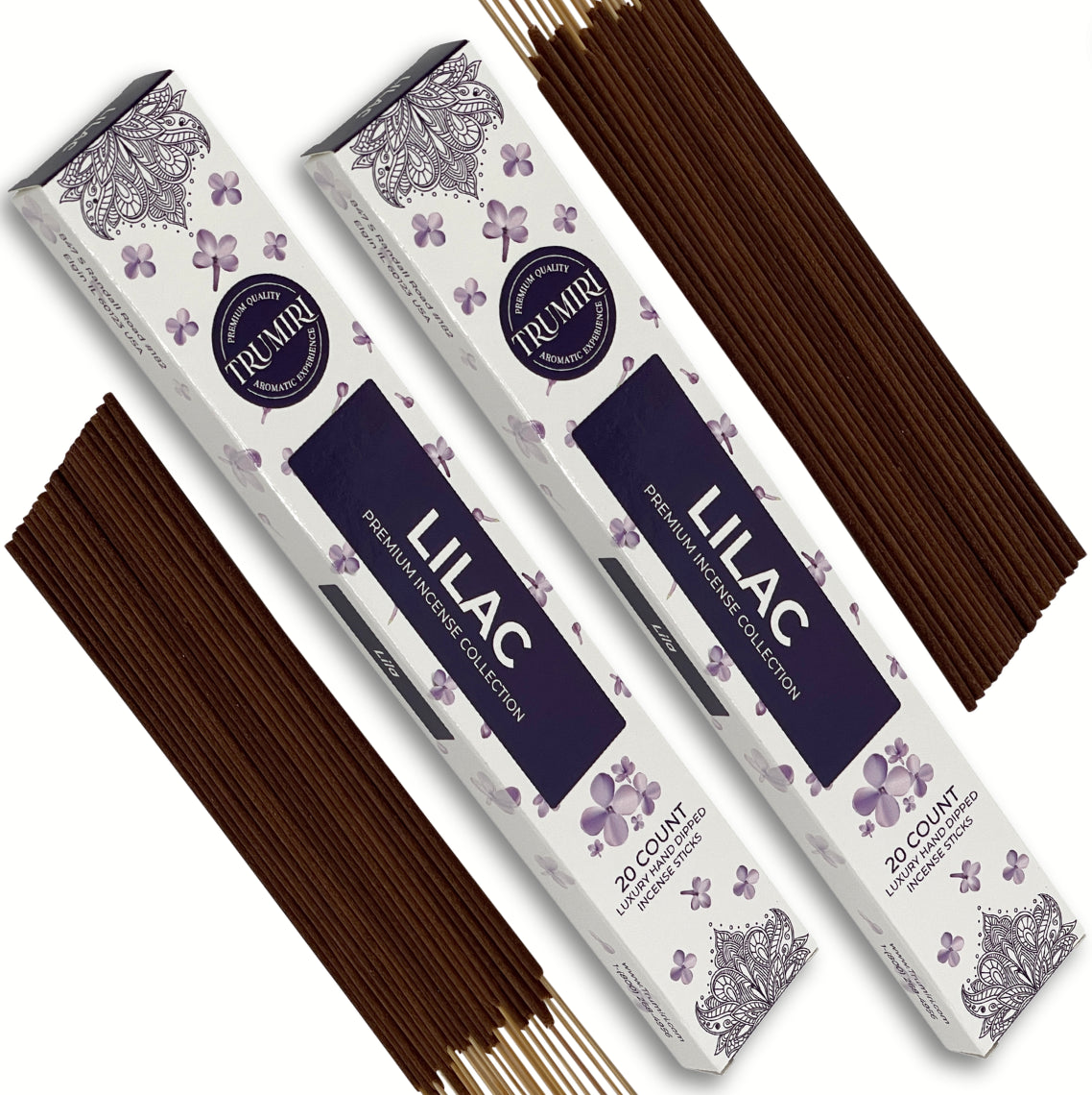 Trumiri Incense Sticks Twin Packs - 2 Packs of 20 Sticks - Total 40 Incense Sticks