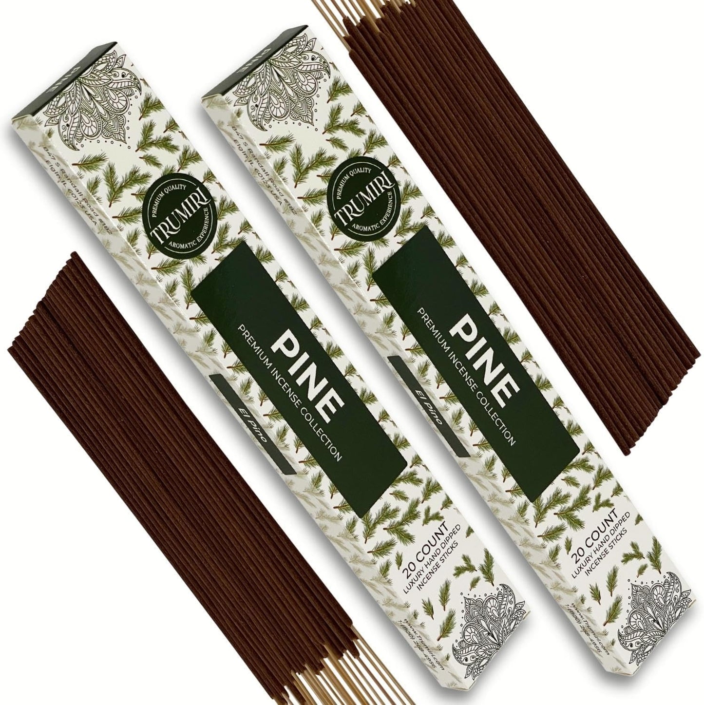 Trumiri Incense Sticks Twin Packs - 2 Packs of 20 Sticks - Total 40 Incense Sticks